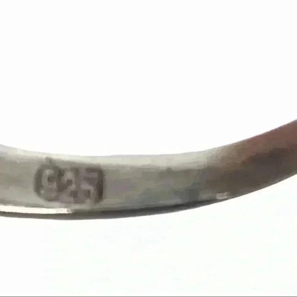 925 TOE RING XS STERLING SILVER BUTTERFLY STONE OPEN - Picture 3 of 8